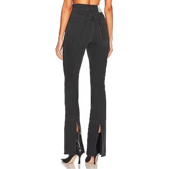 MOTHER SNACKS! NWT High Waist Wedge Slit Heel Jeans in Mouthwatering Size 29 - Picture 4 of 12